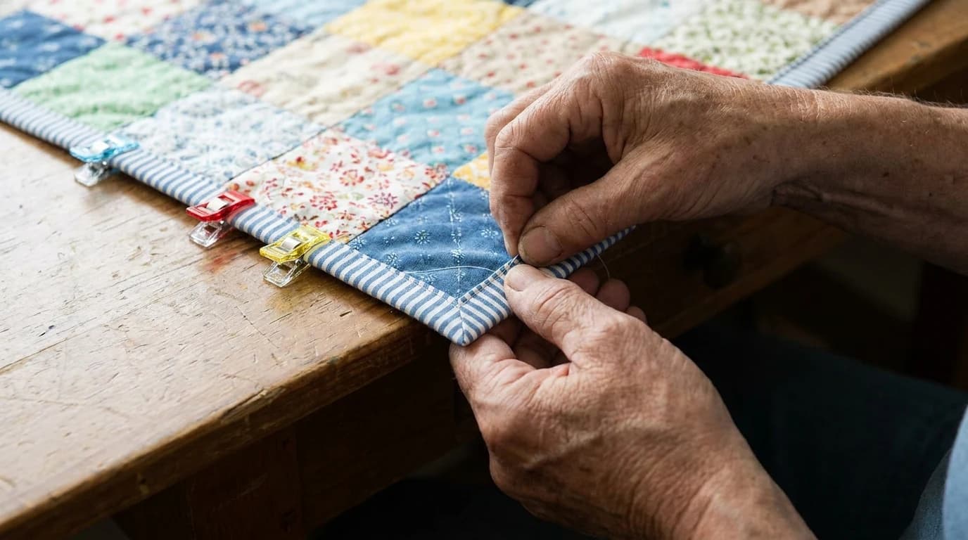 How to Bind a Quilt: Strips, Corners and a Neat Finish