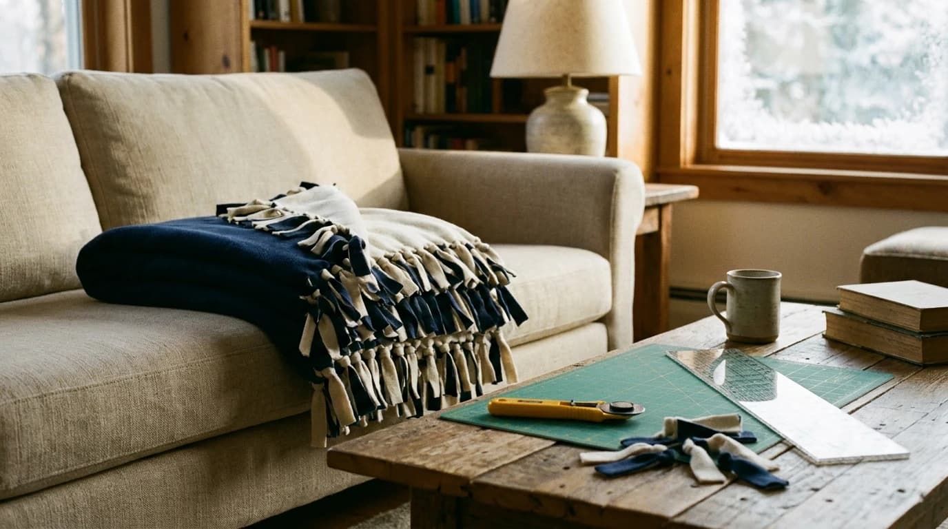 No-Sew Fleece Tie Blanket: Sizes, Yardage and Knots
