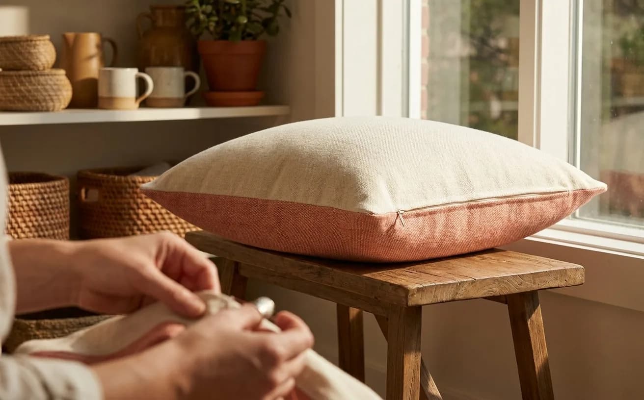 Cushion Cover With an Invisible Zip