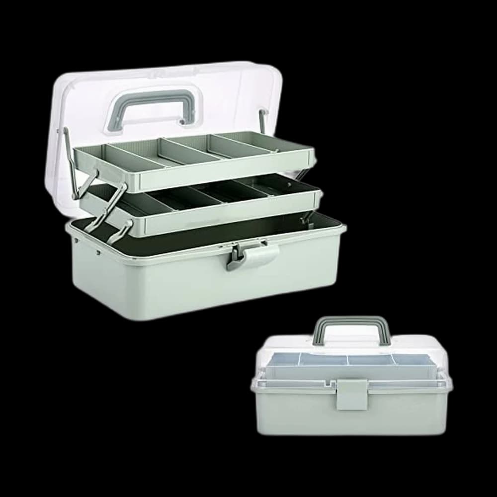 BTSKY 3-Layer Plastic Craft Storage Box