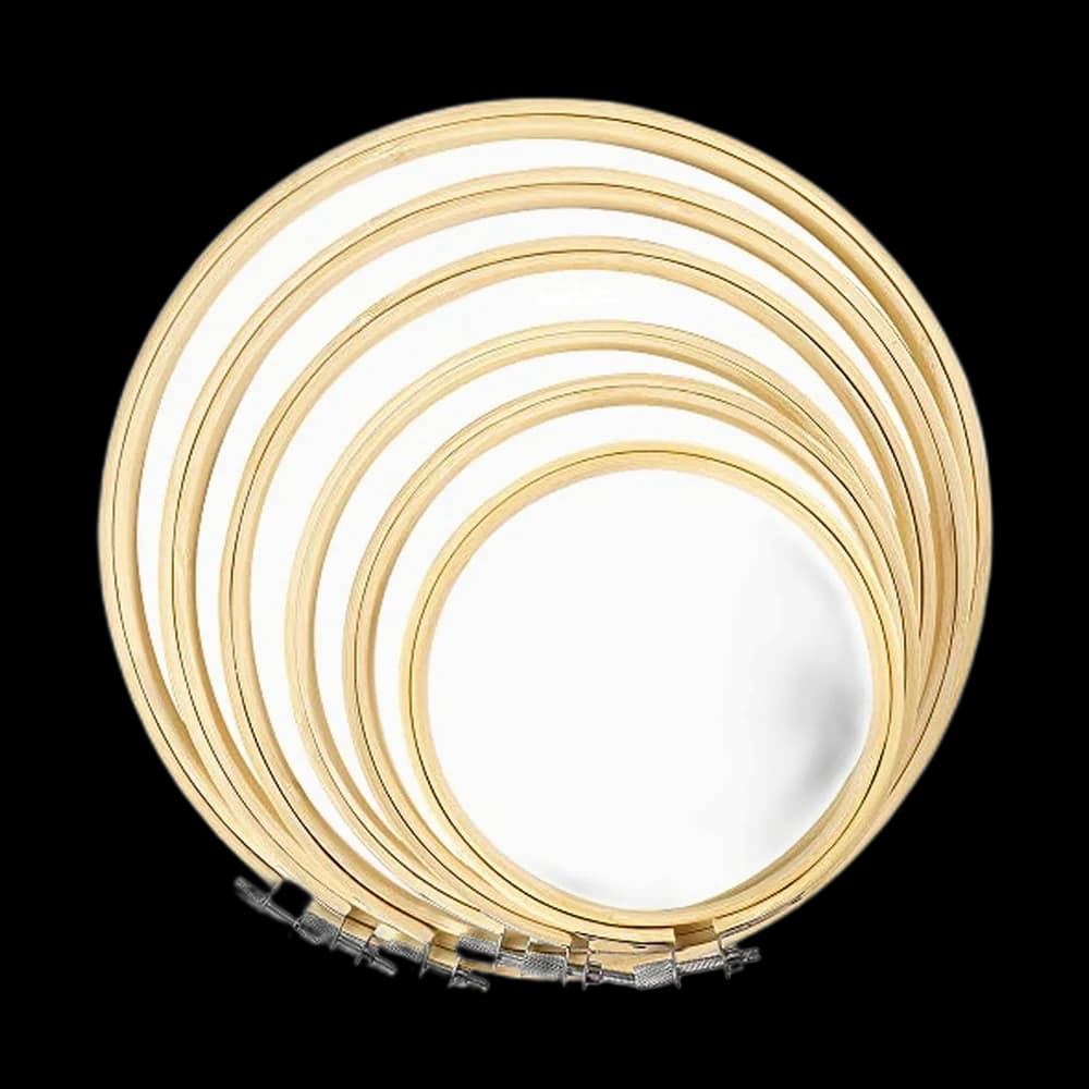 Caydo 6 Pieces Embroidery Hoop Set