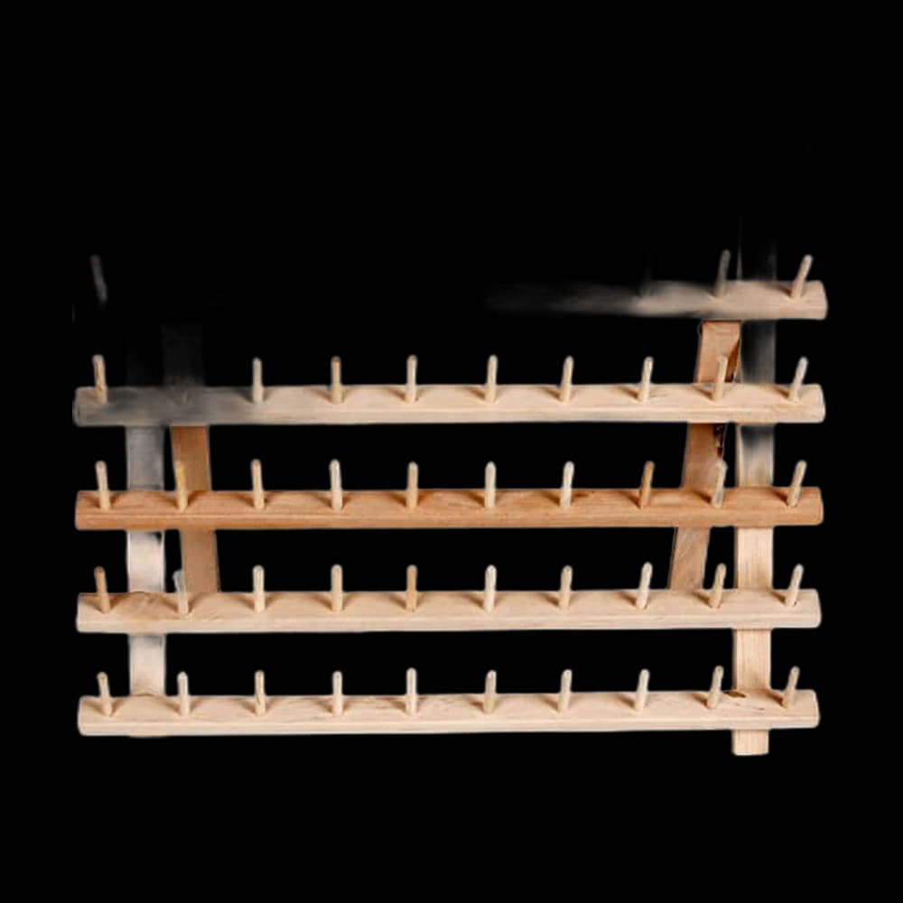 Dritz Wooden Thread Rack, Holds 60 Spools