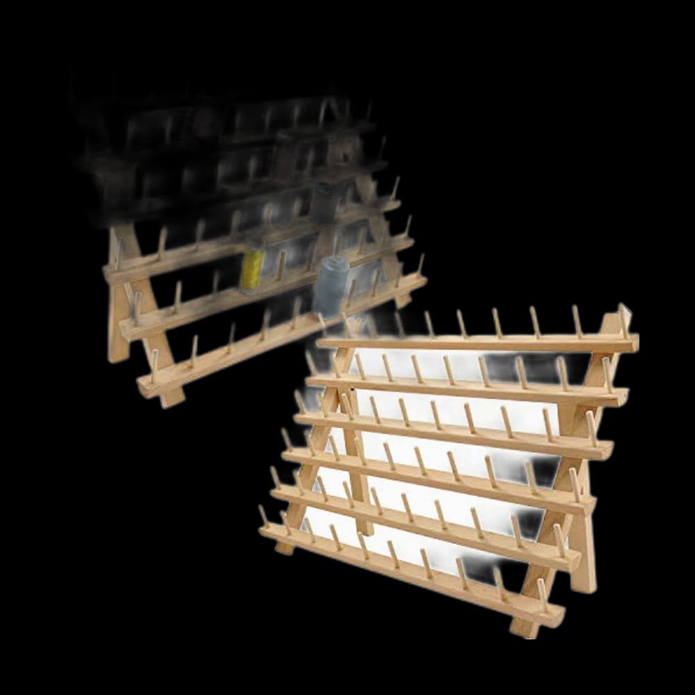 New brothread 2X60 Spools Wooden Thread Rack