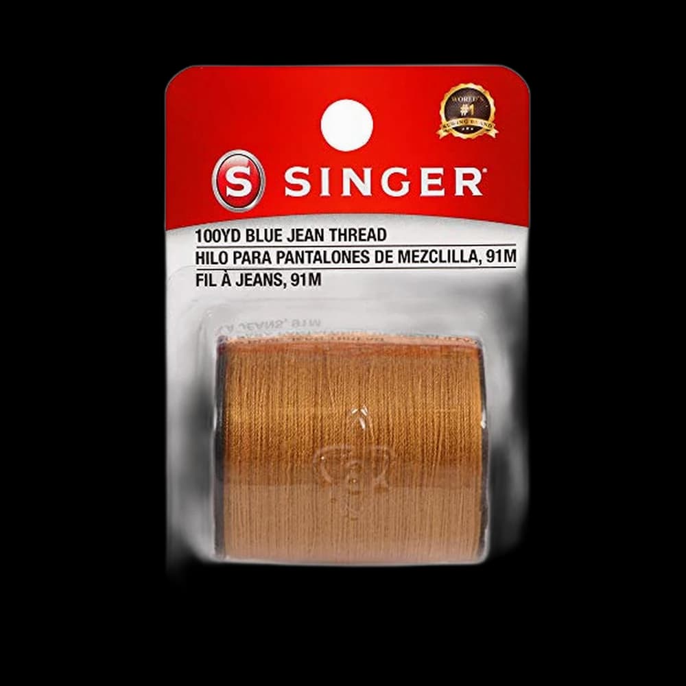 SINGER Blue Jean Thread, Old Gold, 100 Yards